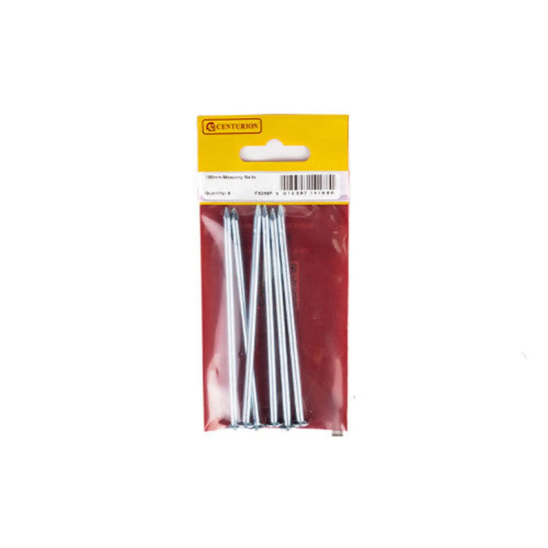 Centurion 100mm Masonry Nails (Pack of 6) - Pack of 5