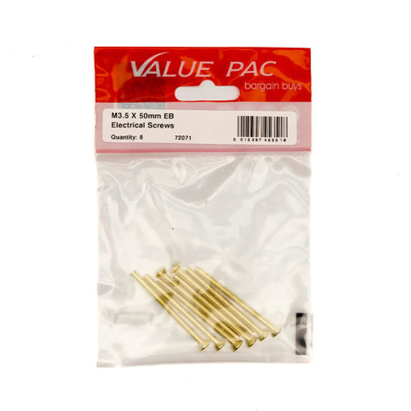 Centurion M3.5 x 50mm EB Electrical Screws (Pack of 8) - Pack of 10