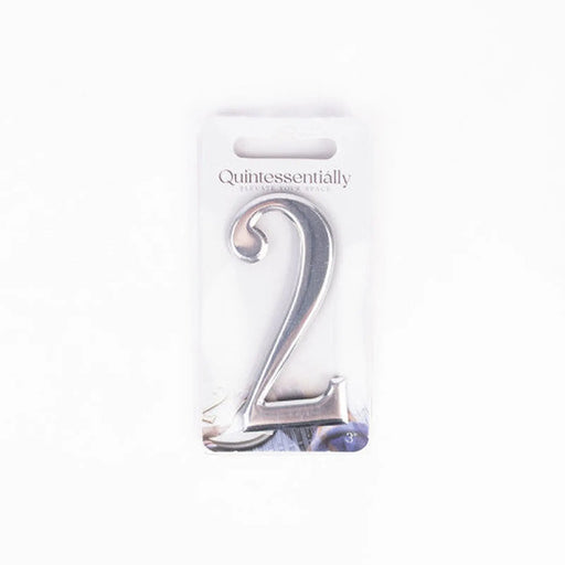 Centurion 3" Silver Effect Numeral 2 - Pack of 5