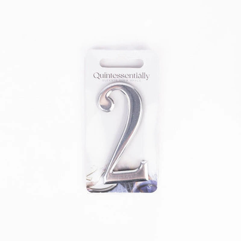 Centurion 3" Silver Effect Numeral 2 - Pack of 5
