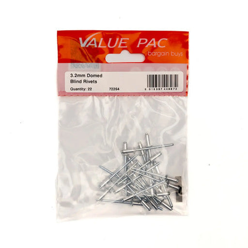 Centurion 3.2mm x 7.9mm Domed Blind Rivets (Pack of 22) - Pack of 10