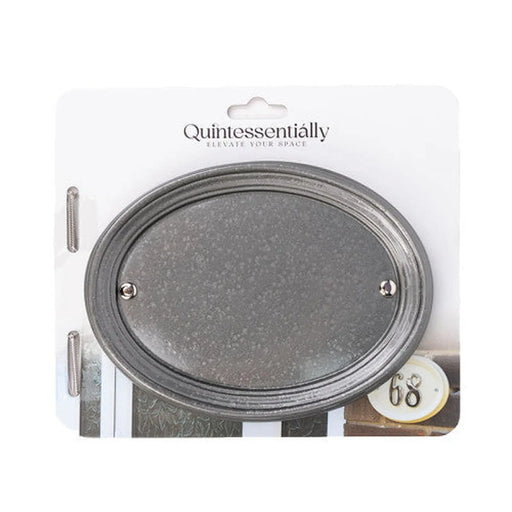 Centurion Medium Pewter Oval Plaque - Pack of 2