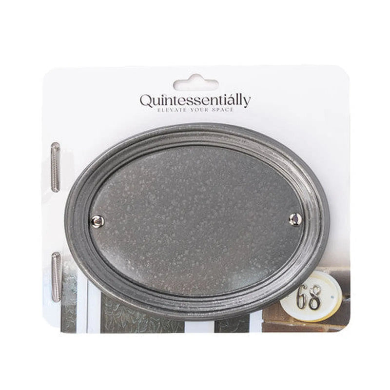 Centurion Medium Pewter Oval Plaque - Pack of 2