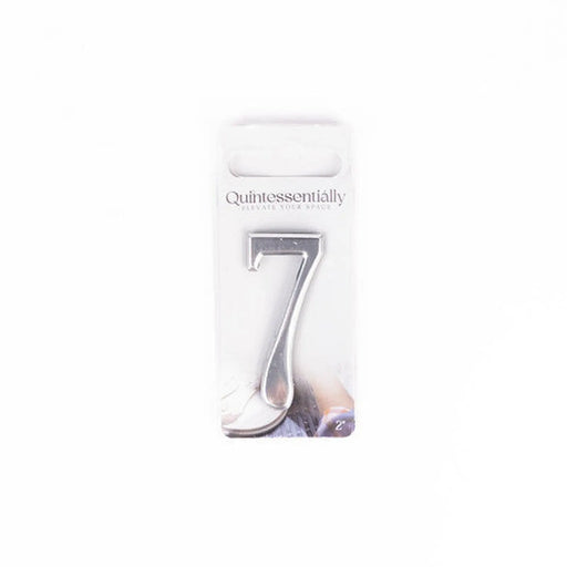 Centurion 2" Silver Effect Numeral 7 - Pack of 5