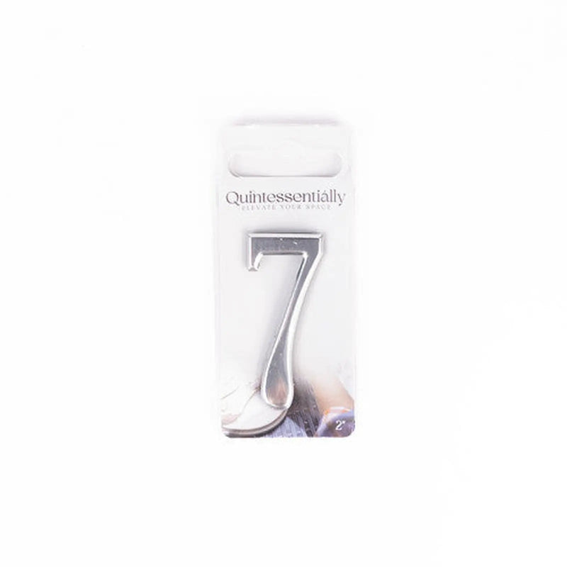 Centurion 2" Silver Effect Numeral 7 - Pack of 5