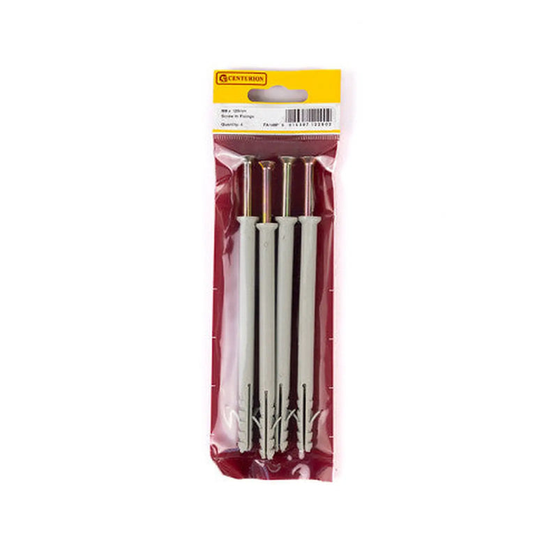 Centurion M8 x 120mm Screw In Frame Fixings  (Pack of 4) - Pack of 5