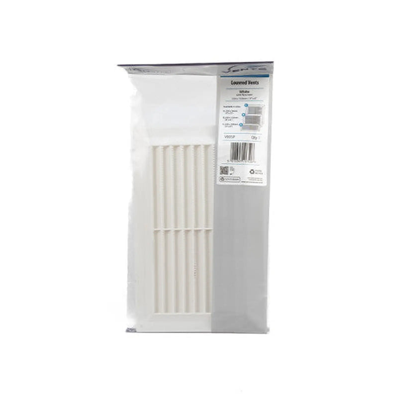 Centurion Plastic Louvre Vent - White - 229 x 152mm - Pack of 5