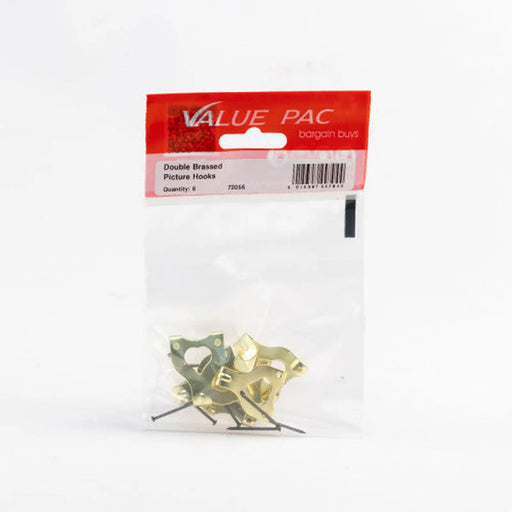 Centurion No 3 EB Double Picture Hooks (Pack of 6) - Pack of 10