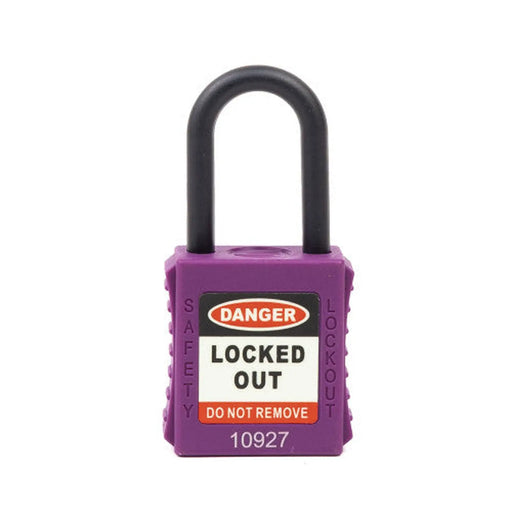 Centurion Safety Lockout Padlocks Nylon, Shackle, Purple (each)