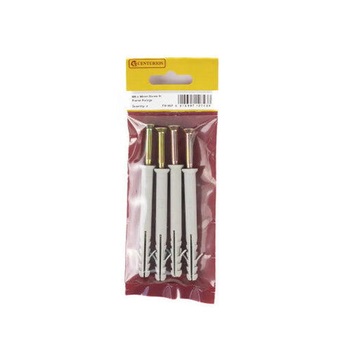 Centurion M8 x 80mm Screw In Frame Fixings  (Pack of 4) - Pack of 5