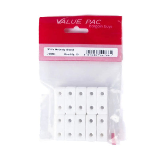 Centurion White Modesty Blocks (Pack of 10)