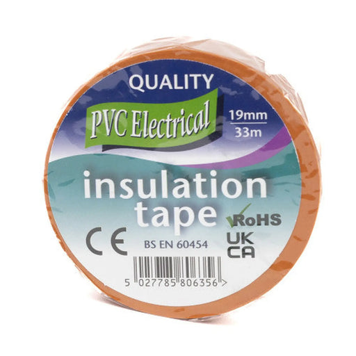 Centurion PVC Orange Tape, 19mm x 33m - Min Order 6