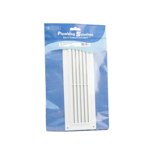 Centurion Plastic Louvre Vent - White - 229 x 76mm - Pack of 5