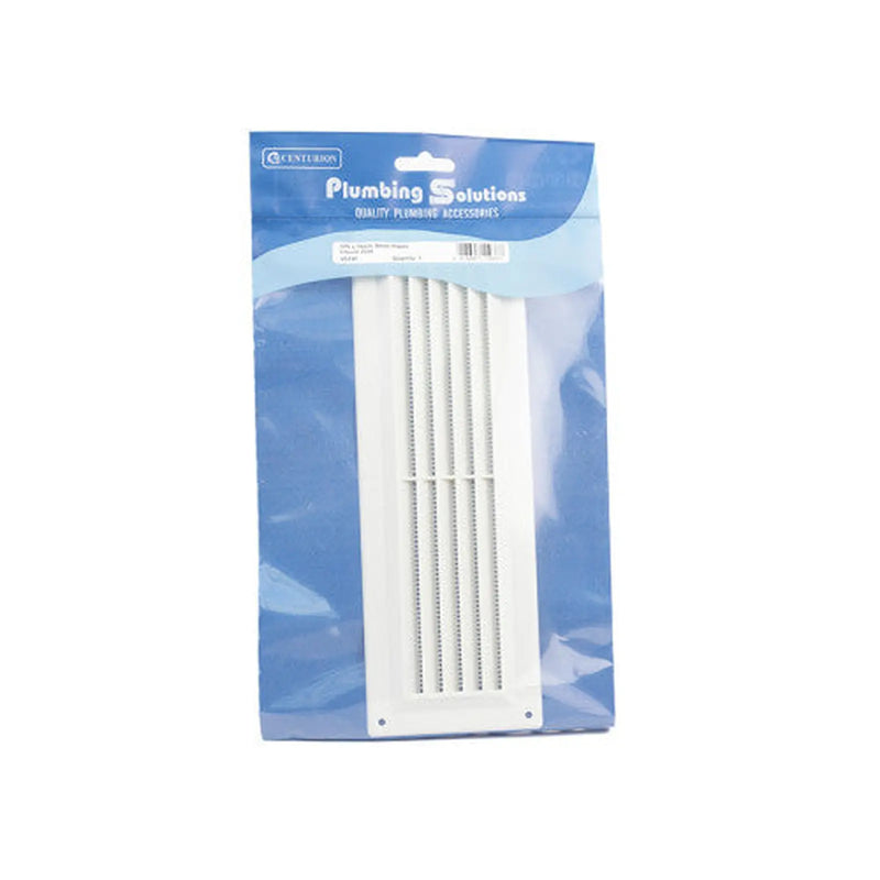 Centurion Plastic Louvre Vent - White - 229 x 76mm - Pack of 5
