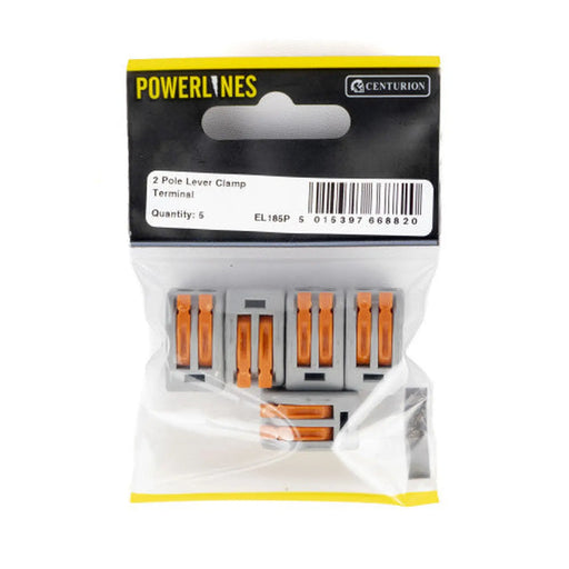 Centurion 2 Pole Lever Clamp Terminal - Min Order 2