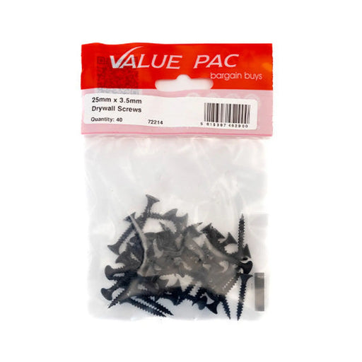 Centurion 25mm x 3.5mm Drywall Screws (Pack of 40) - Pack of 10