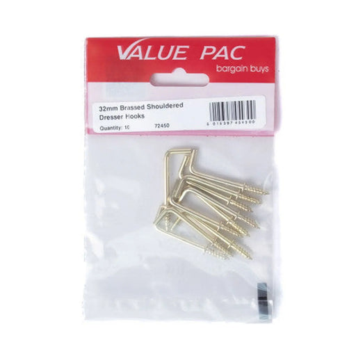 Centurion 32mm EB Shouldered Dresser Hooks - Pack of 10