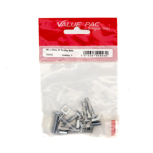 Centurion M6 x 25mm ZP Roofing Bolts (Pack of 7) - Pack of 10
