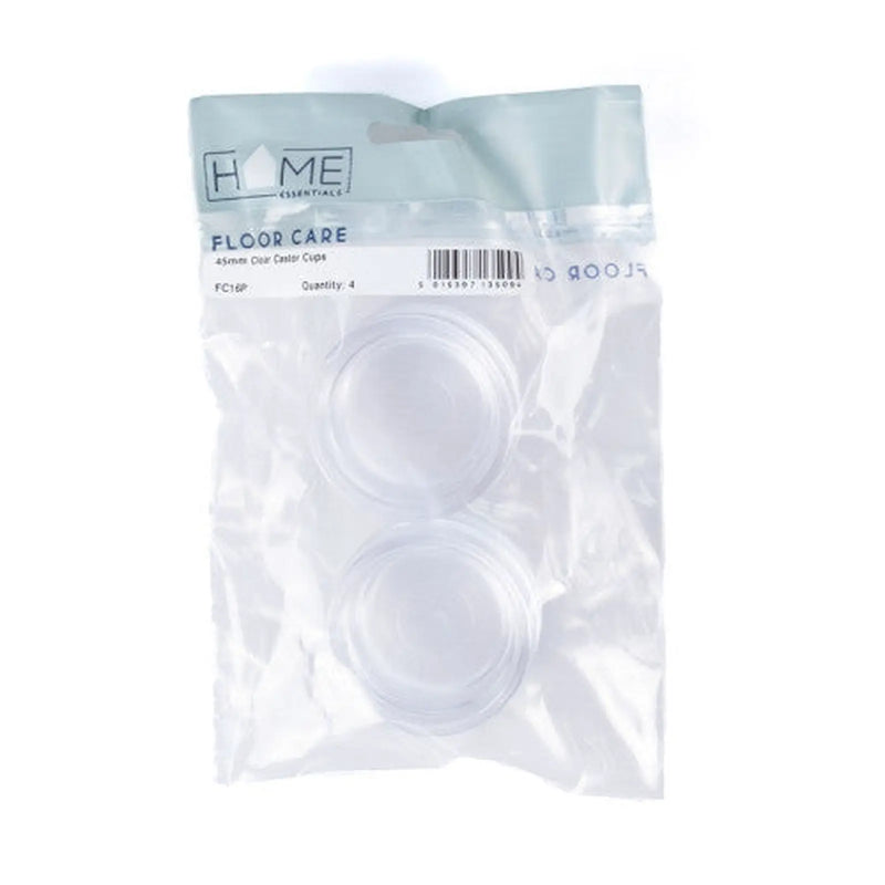 Centurion 45mm Clear Castor Cups  (Pack of 4) - Pack of 5