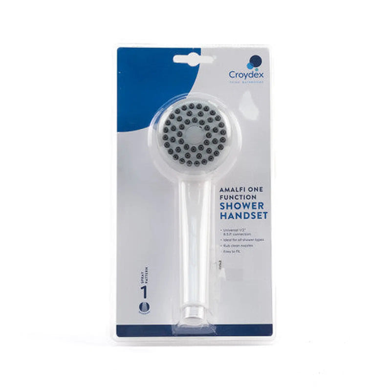 Centurion Shower Head - White - Single Spray - Pack of 3