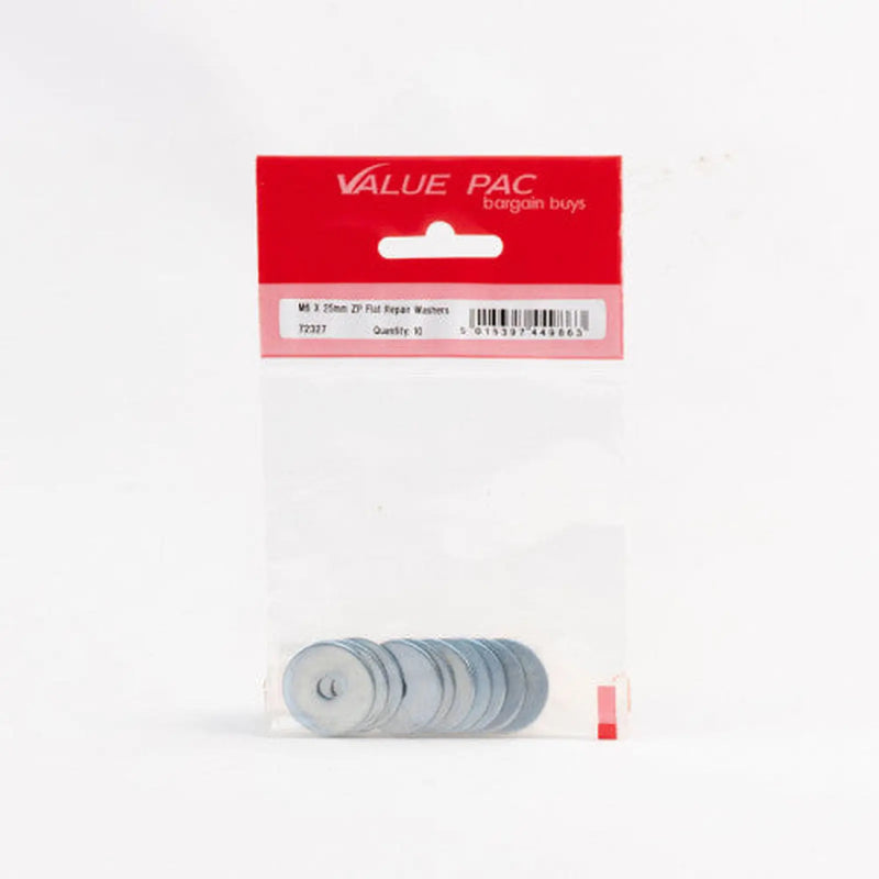 Centurion M6 x 25mm ZP Flat Repair Washers - Pack of 10