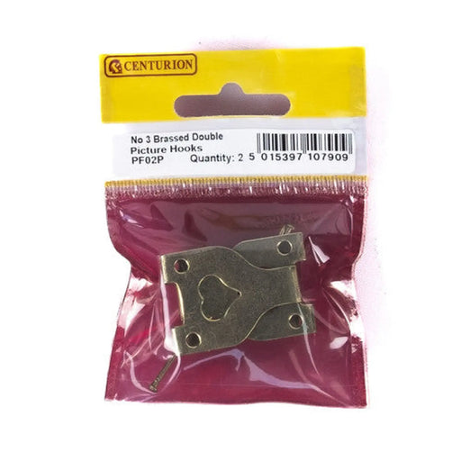 Centurion No 3 EB Double Picture Hooks (Pack of 2) - Pack of 5