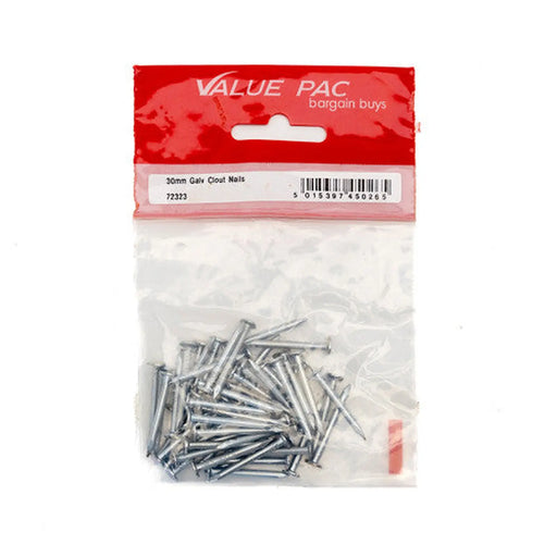 Centurion 30 x 3mm ELH Galv Clout Nail (90g Pack) - Pack of 10