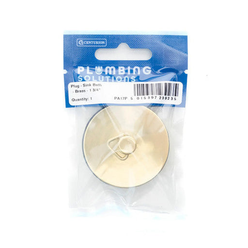 Centurion Sink & Bath Plug - Brass - 1 3/4" - Pack of 5