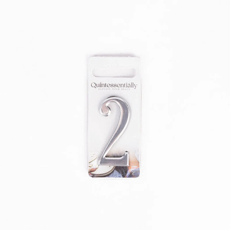 Centurion 2" Silver Effect Numeral 2 - Pack of 5