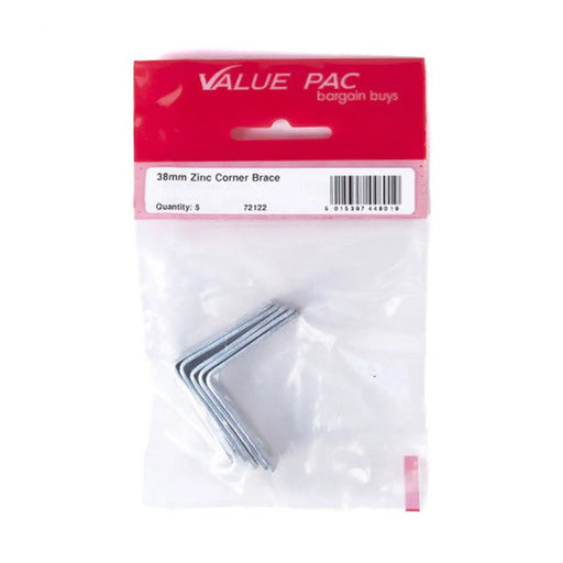 Centurion 38mm ZP Corner Brace 5pk - Pack of 10
