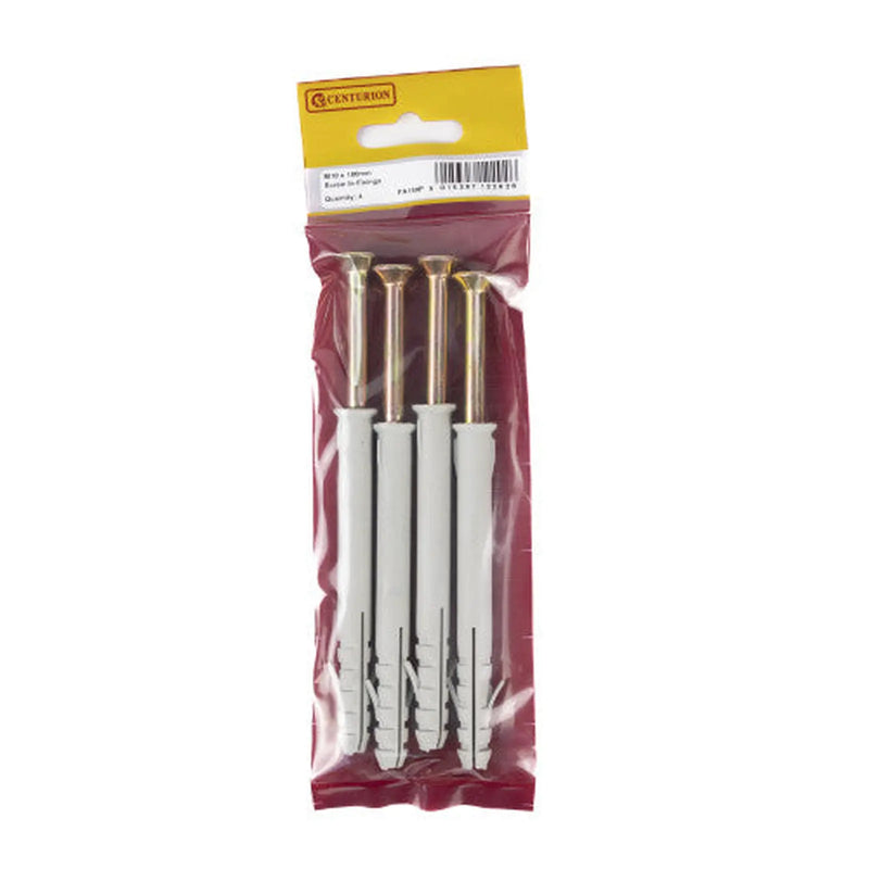 Centurion M10 x 100mm Screw In Frame Fixings  (Pack of 4) - Pack of 5