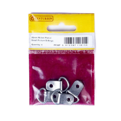 Centurion 25mm NP Small Picture D Rings (Pack of 4) - Pack of 5