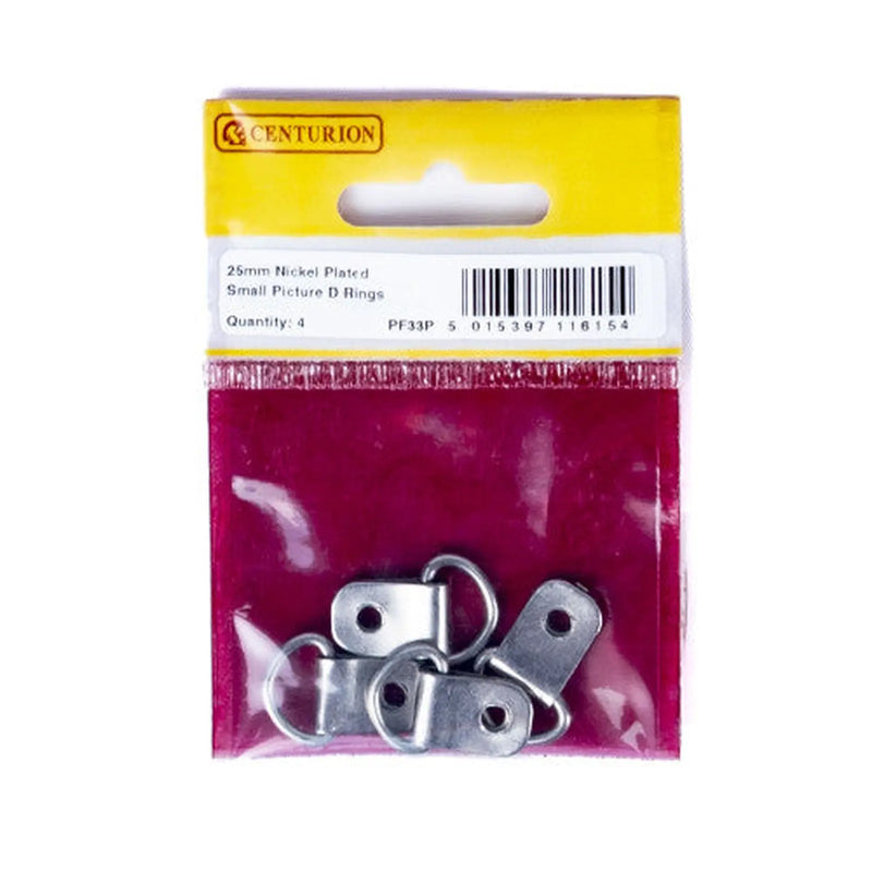 Centurion 25mm NP Small Picture D Rings (Pack of 4) - Pack of 5