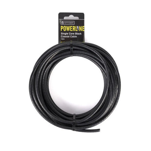 Centurion Single Core Black Coaxial Cable, 10m - Min Order 2