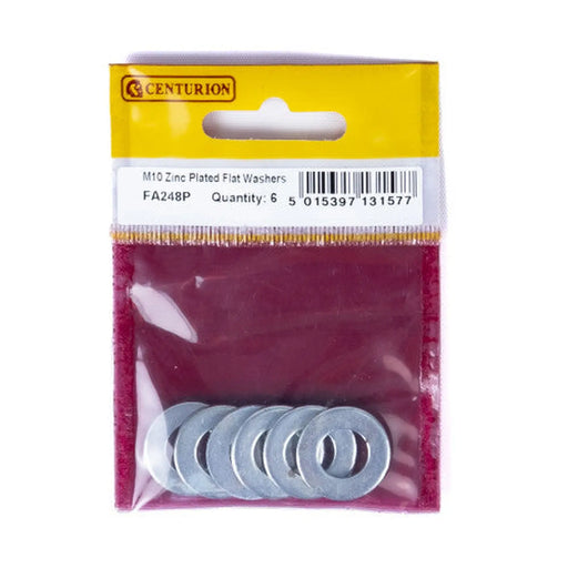 Centurion M10 ZP Flat Washers  (Pack of 6) - Pack of 5