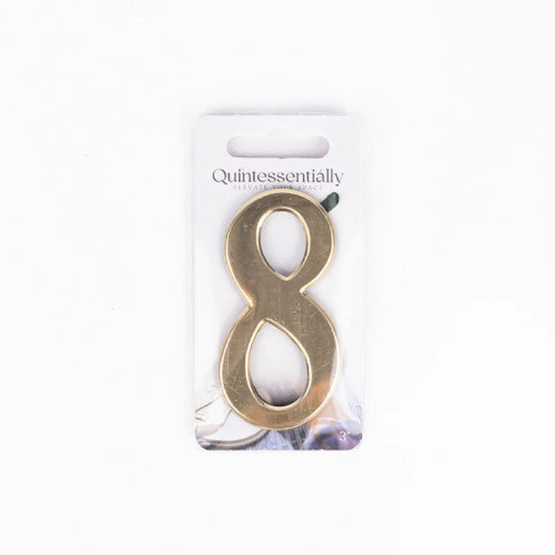 Centurion 3" Gold Effect Numeral 8 - Pack of 5