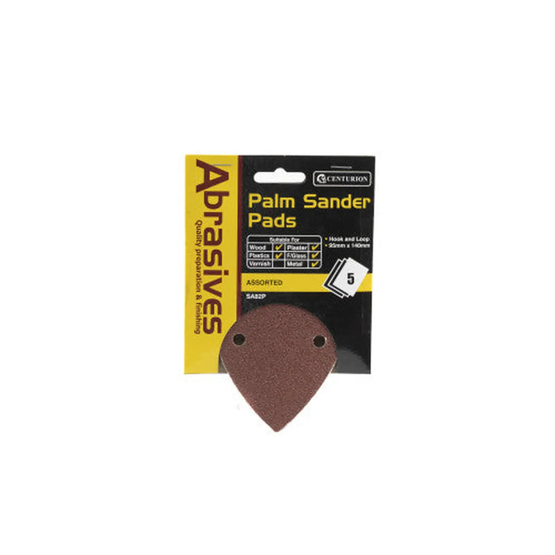 Centurion Hilka Assorted Palm Sander Pads, 6pc - Pack of 5