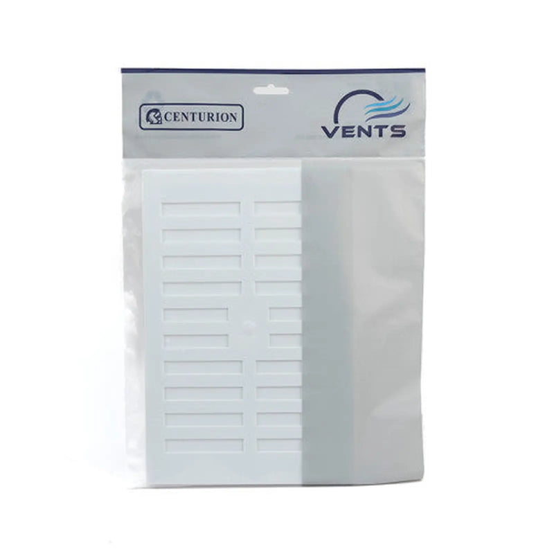 Centurion Plastic Hit & Miss Vents - White - 229 x 152mm - Pack of 5