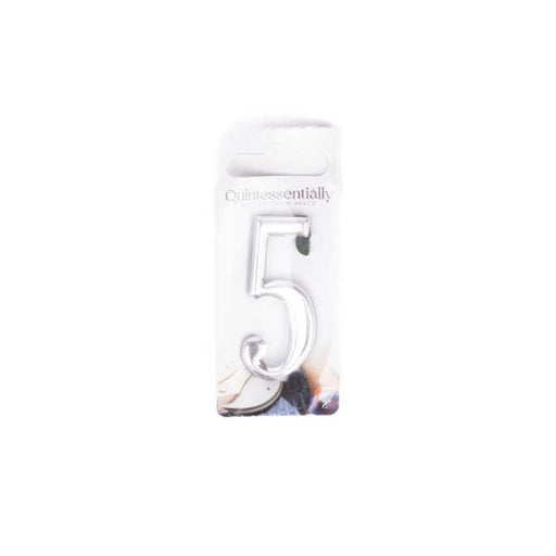 Centurion 2" Silver Effect Numeral 5 - Pack of 5