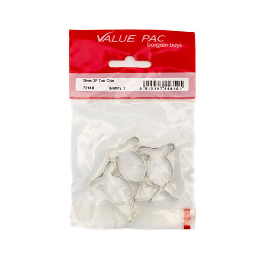 Centurion 25mm ZP Tool Clips 3pk - Pack of 10