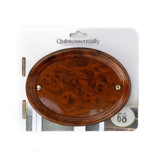 Centurion Medium Wood Effect Oval Plaque - Pack of 2