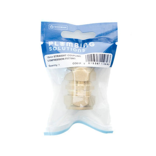 Centurion 15mm Compression Straight Coupling - Pack of 5