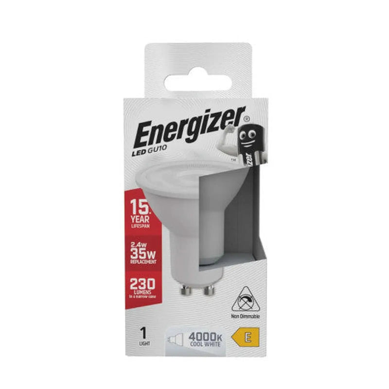 Centurion Energizer - LED Bulb - GU10 3.6W 250LM 36° Cool White - Pack of 12