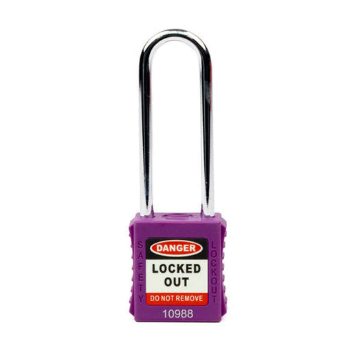 Centurion Safety Lockout Padlocks Long Shackle, Purple (Each)