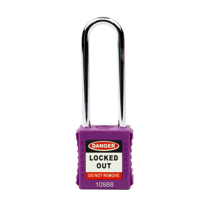 Centurion Safety Lockout Padlocks Long Shackle, Purple (Each)