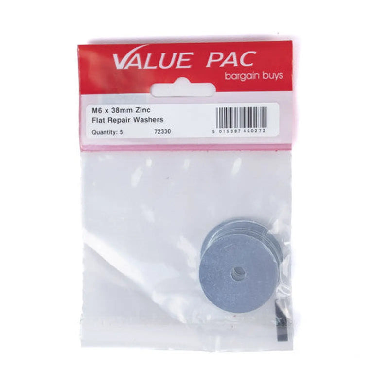 Centurion M6 x 38mm ZP Flat Repair Washers - Pack of 10