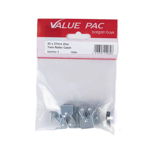 Centurion 33mm x 27mm ZP Twin Roller Catch - Pack of 10