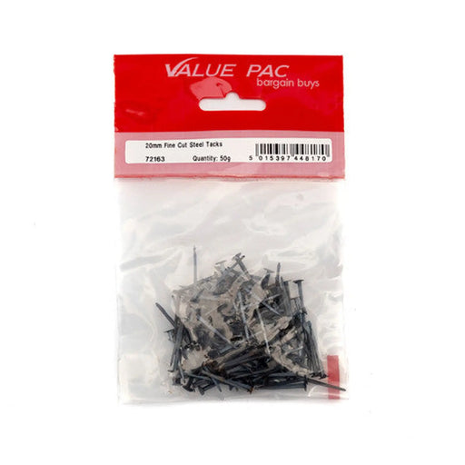 Centurion 20mm Fine Cut Steel Tacks - (50g Pack) - Pack of 10
