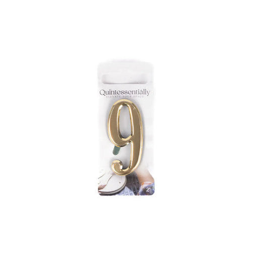Centurion 2" Gold Effect Numeral 9 - Pack of 5