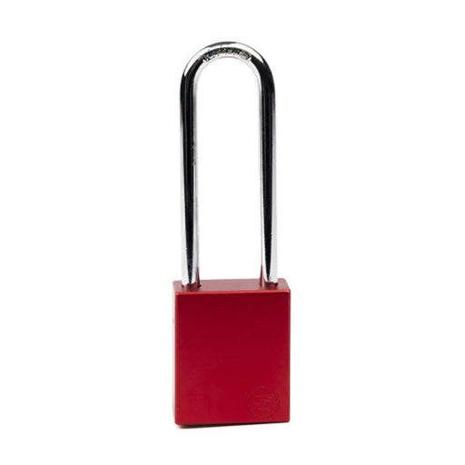 Centurion Aluminium Safety Lockout Padlock Long Shackle - Red